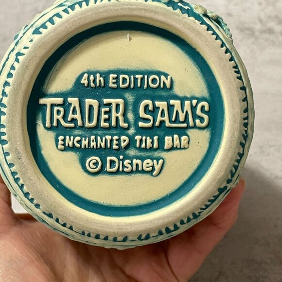 Disney Trader Sam's 4th Edition Enchanted Tiki Bar Ship Wrecked Barrel Mug 2019 - Picture 6 of 6